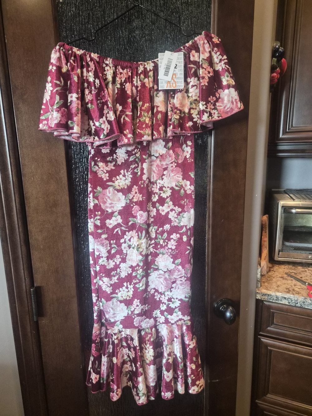 LuLaRoe Floral Cici Off-Shoulder Dress